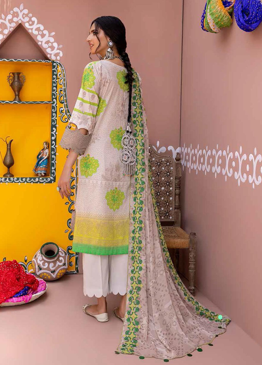 Chunri By Charizma Embroidered Lawn Suits Unstitched 3 Piece CRZ22CH CHN-10 - Summer Collection
