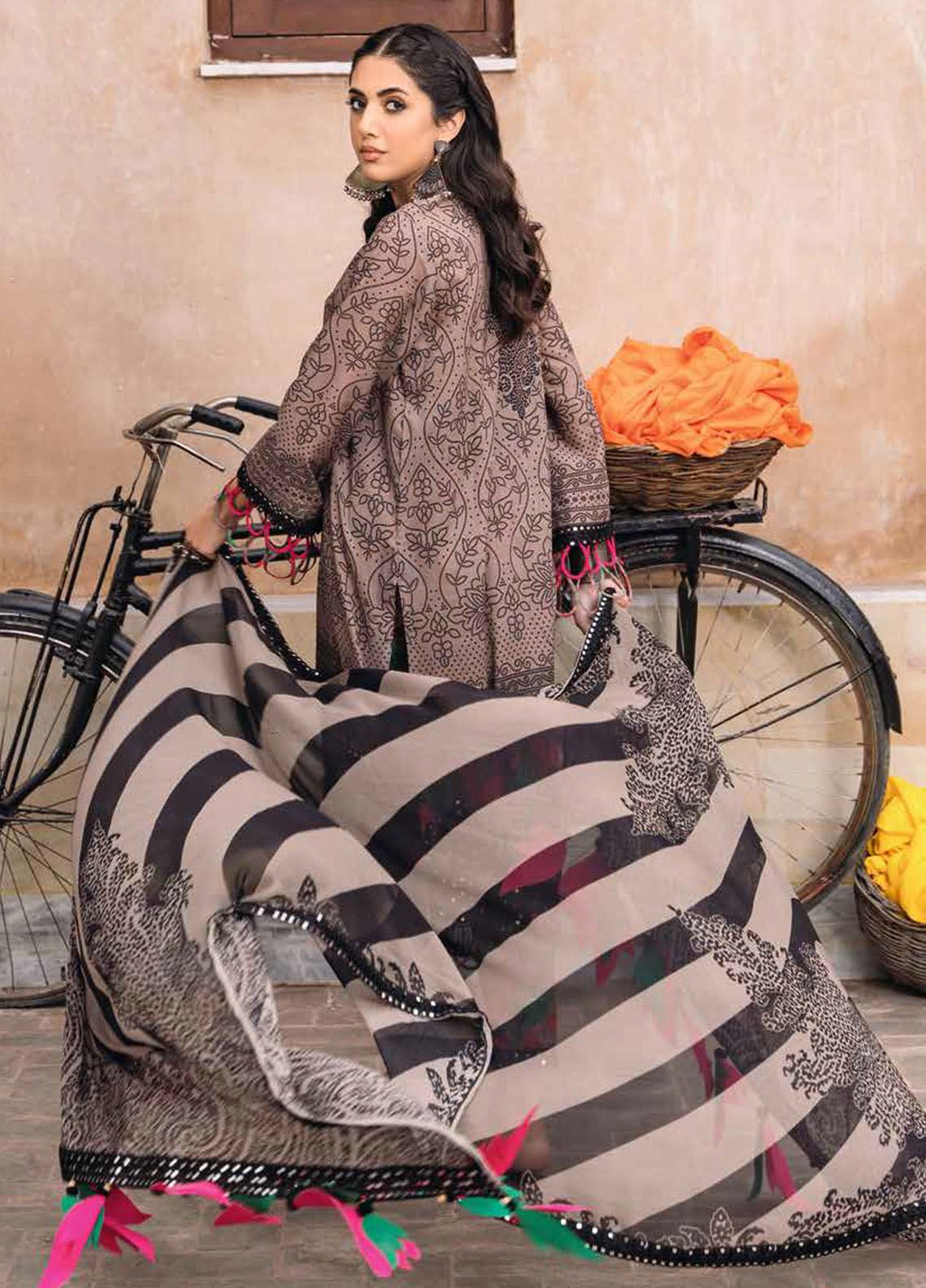 Chunri by Charizma Embroidered Lawn Suits Unstitched 3 Piece CRZ24CH CH4-01 - Summer Collection