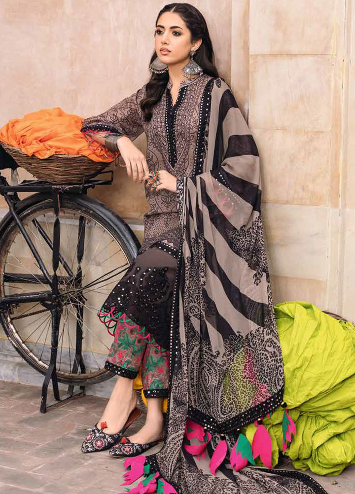 Chunri by Charizma Embroidered Lawn Suits Unstitched 3 Piece CRZ24CH CH4-01 - Summer Collection