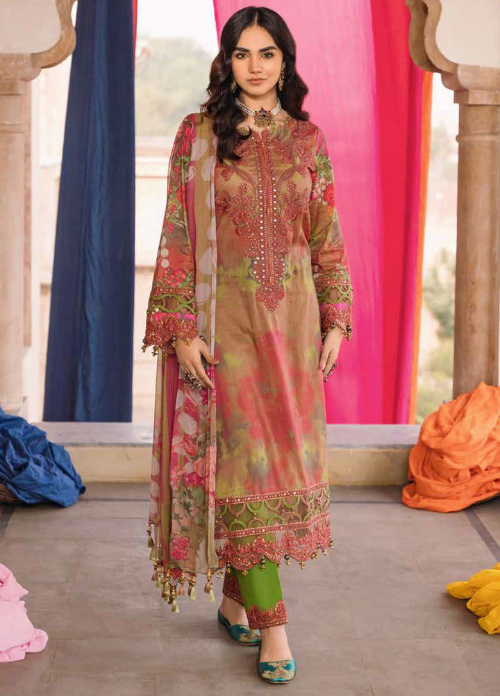 Chunri by Charizma Embroidered Lawn Suits Unstitched 3 Piece CRZ24CH CH4-02 - Summer Collection