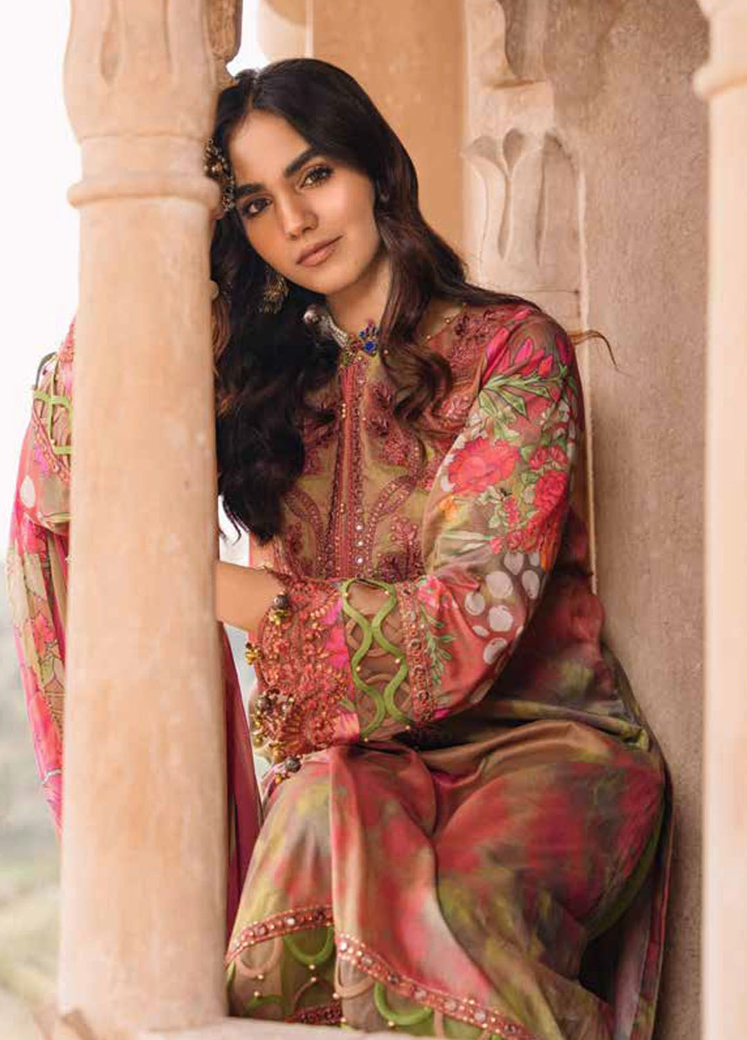 Chunri by Charizma Embroidered Lawn Suits Unstitched 3 Piece CRZ24CH CH4-02 - Summer Collection