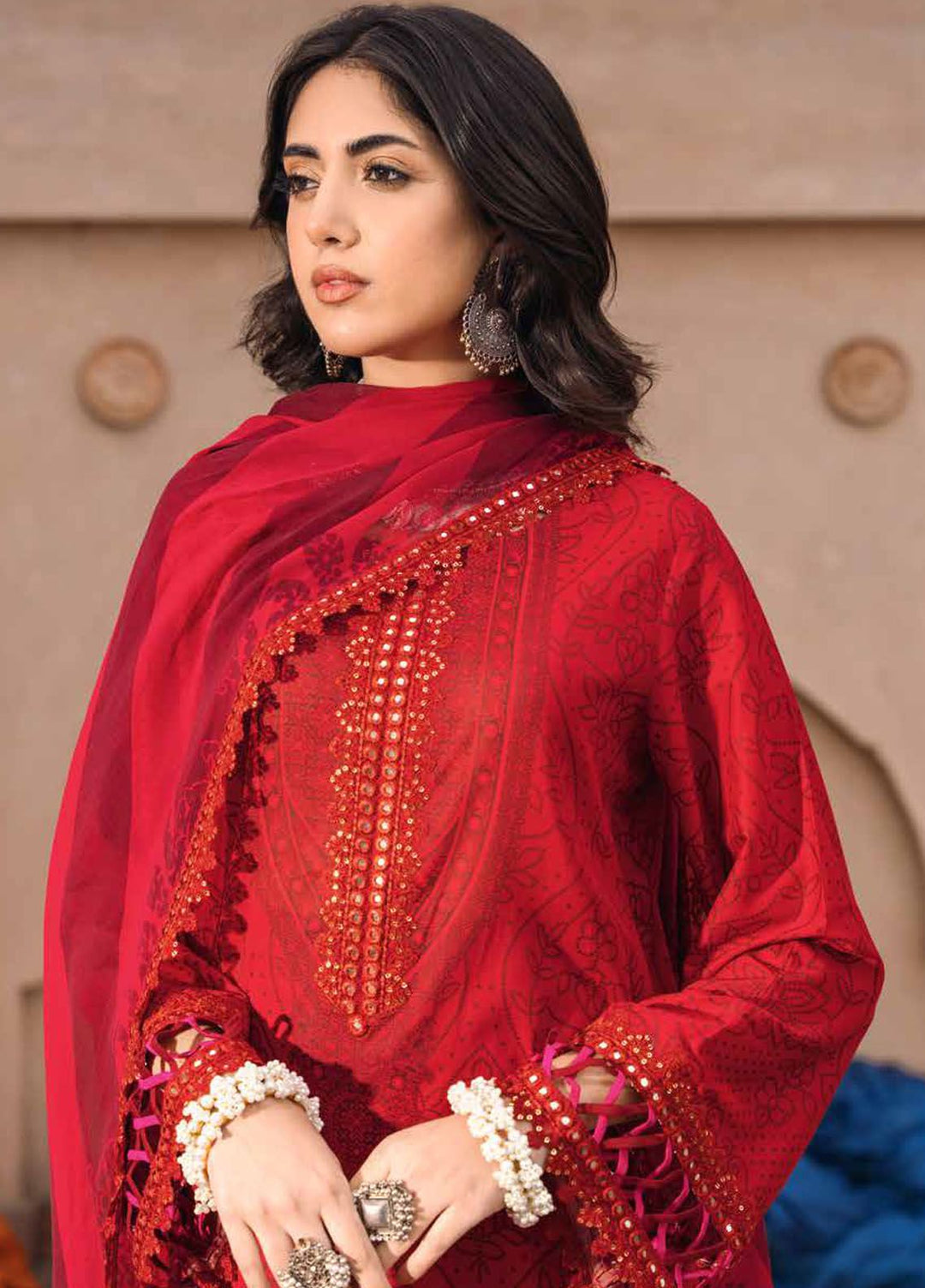 Chunri by Charizma Embroidered Lawn Suits Unstitched 3 Piece CRZ24CH CH4-04 - Summer Collection