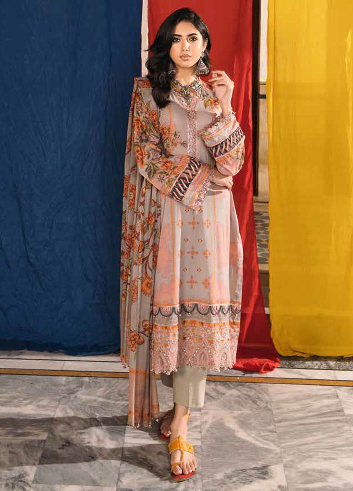 Chunri by Charizma Embroidered Lawn Suits Unstitched 3 Piece CRZ24CH CH4-06 - Summer Collection