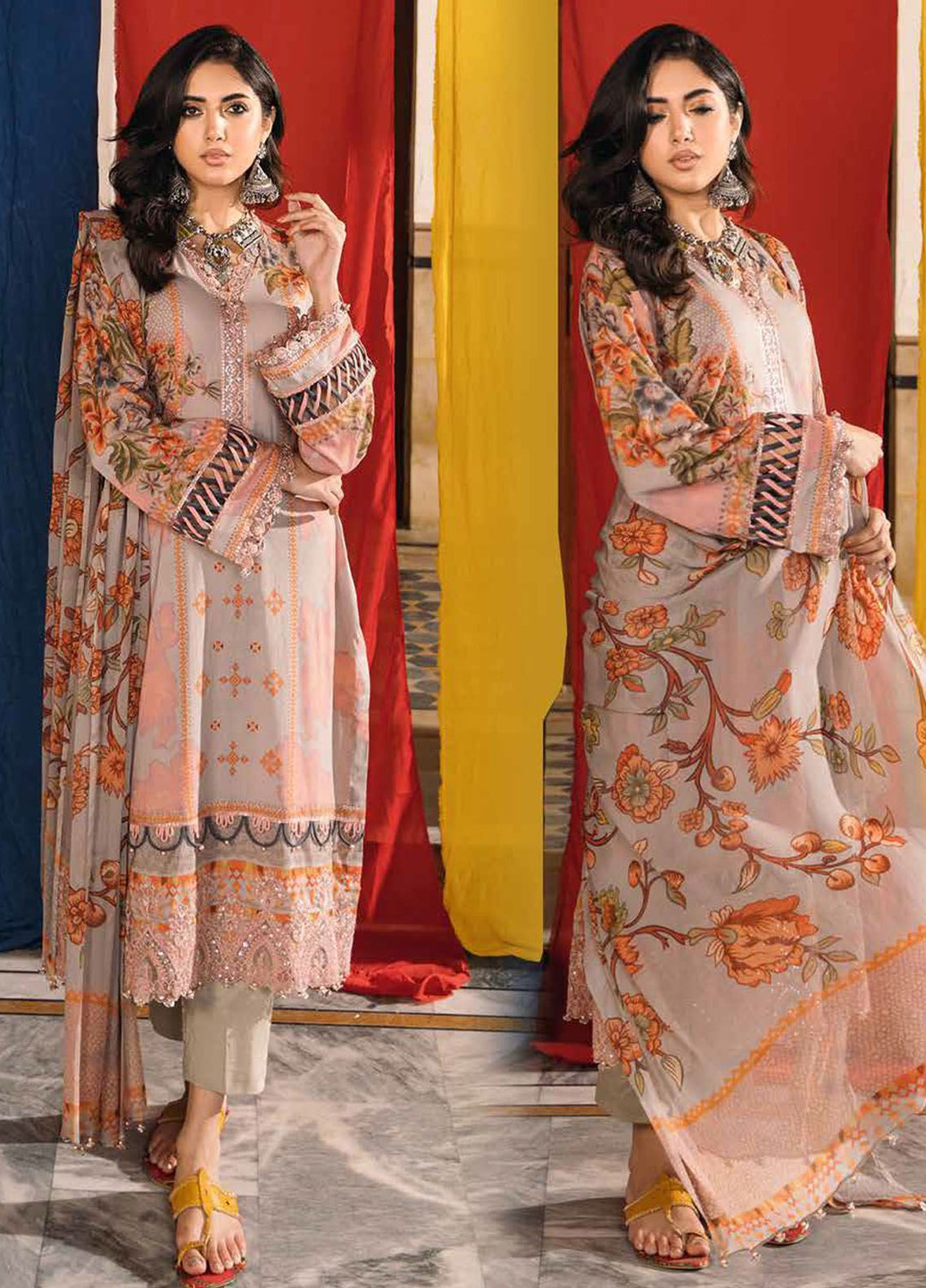 Chunri by Charizma Embroidered Lawn Suits Unstitched 3 Piece CRZ24CH CH4-06 - Summer Collection