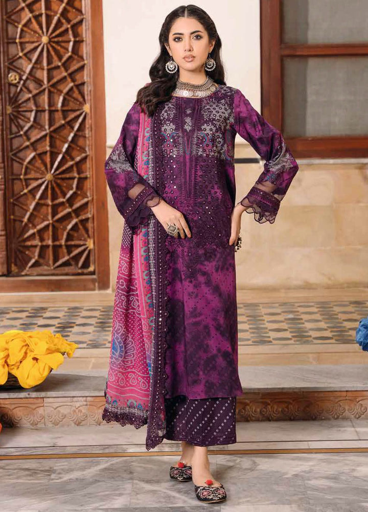 Chunri by Charizma Embroidered Lawn Suits Unstitched 3 Piece CRZ24CH CH4-08 - Summer Collection