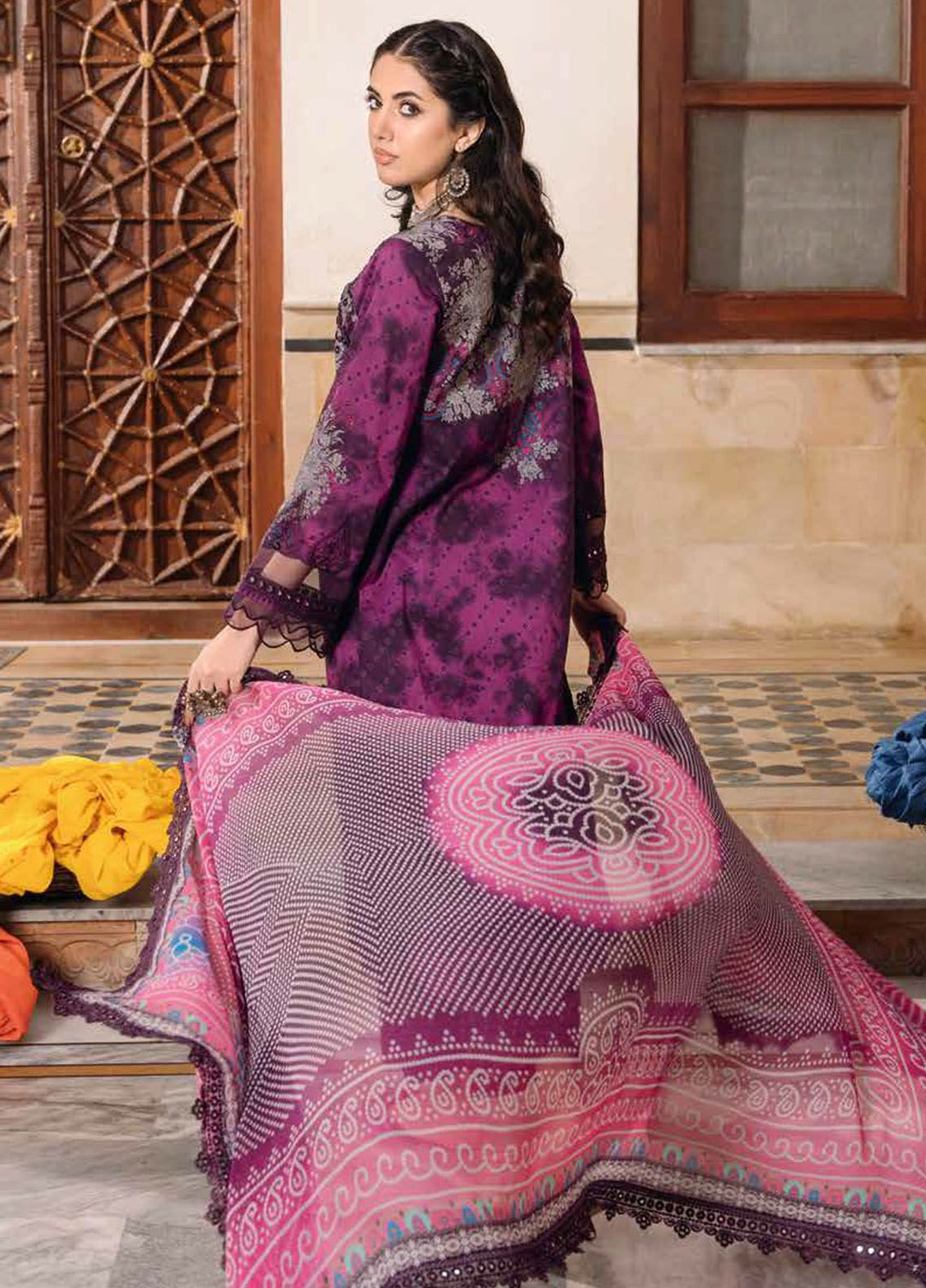 Chunri by Charizma Embroidered Lawn Suits Unstitched 3 Piece CRZ24CH CH4-08 - Summer Collection
