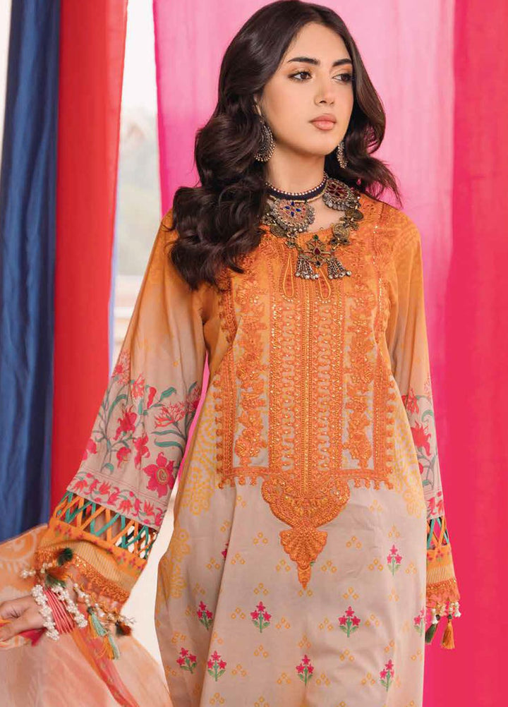 Chunri by Charizma Embroidered Lawn Suits Unstitched 3 Piece CRZ24CH CH4-09 - Summer Collection