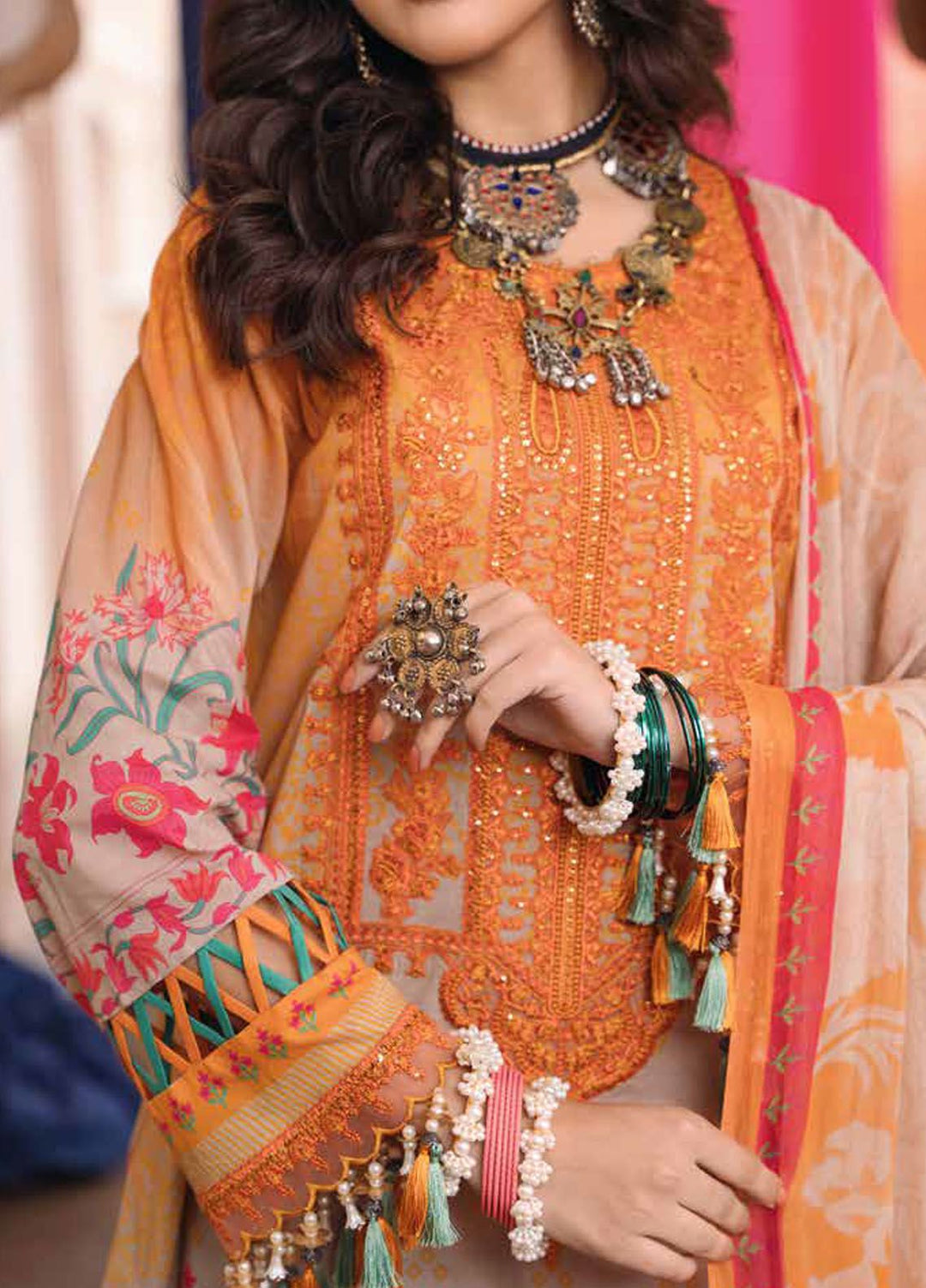 Chunri by Charizma Embroidered Lawn Suits Unstitched 3 Piece CRZ24CH CH4-09 - Summer Collection