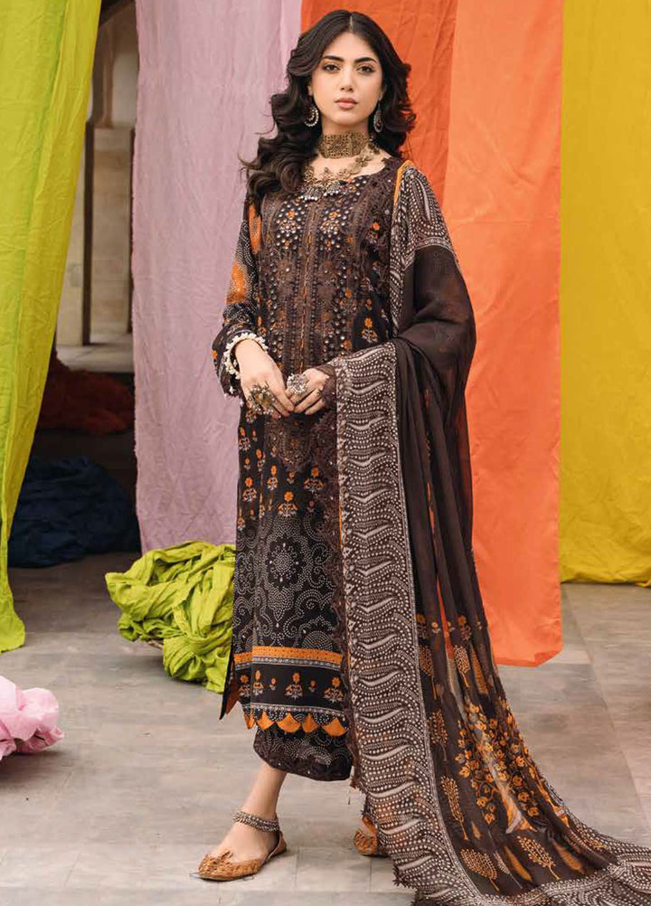 Chunri by Charizma Embroidered Lawn Suits Unstitched 3 Piece CRZ24CH CH4-10 - Summer Collection