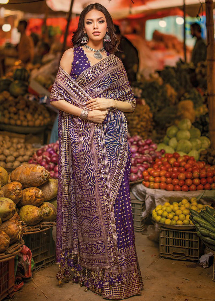 Chunri By Gul Ahmed Embroidered Chiffon Suits Unstitched Saree GA24C PRS-42001 - Summer Collection