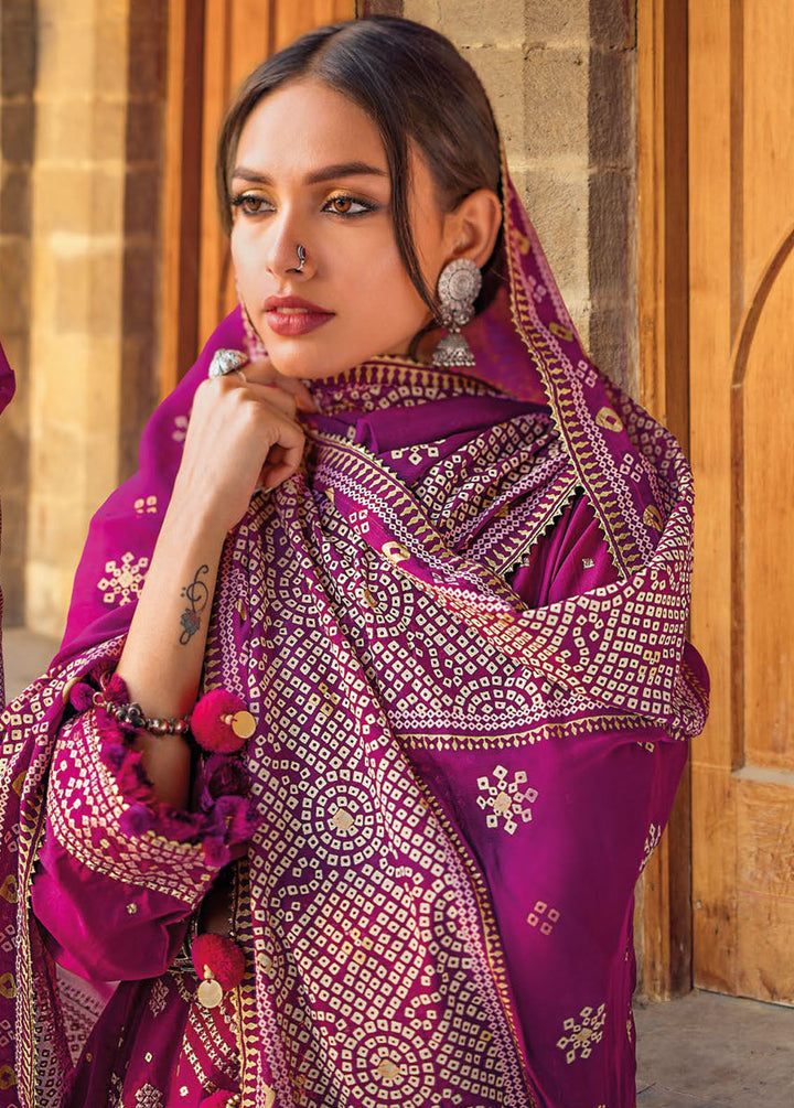 Chunri By Gul Ahmed Embroidered Lawn Suits Unstitched 3 Piece GA24C BM-42005 - Summer Collection