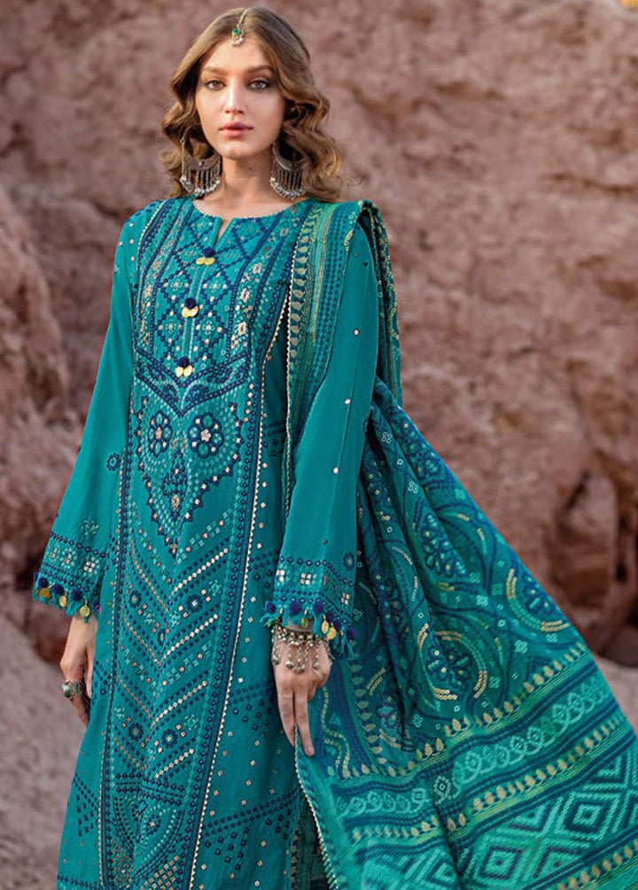 Chunri By Gul Ahmed Embroidered Lawn Suits Unstitched 3 Piece GA24C BM-42009 - Summer Collection