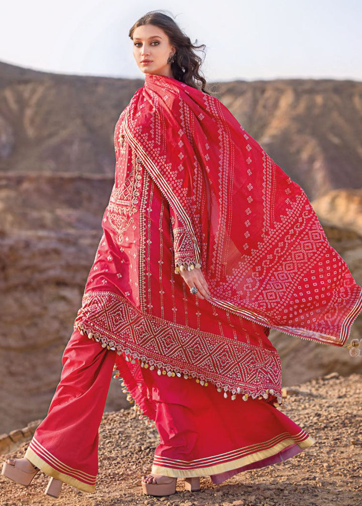 Chunri By Gul Ahmed Embroidered Lawn Suits Unstitched 3 Piece GA24C BN-42001 - Summer Collection