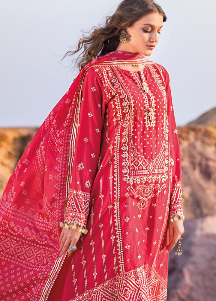 Chunri By Gul Ahmed Embroidered Lawn Suits Unstitched 3 Piece GA24C BN-42001 - Summer Collection