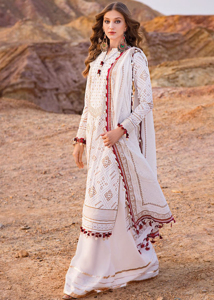 Chunri By Gul Ahmed Embroidered Lawn Suits Unstitched 3 Piece GA24C CL-42074 - Summer Collection