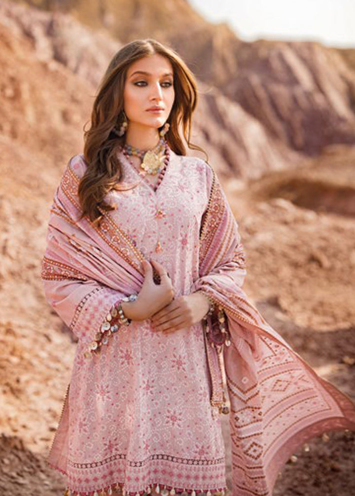 Chunri By Gul Ahmed Embroidered Lawn Suits Unstitched 3 Piece GA24C CL-42197 - Summer Collection
