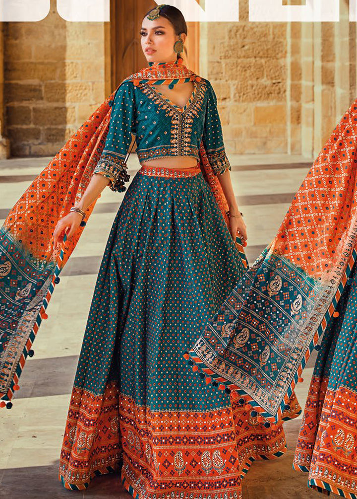 Chunri By Gul Ahmed Embroidered Lawn Suits Unstitched 3 Piece GA24C PRW-42008 - Summer Collection