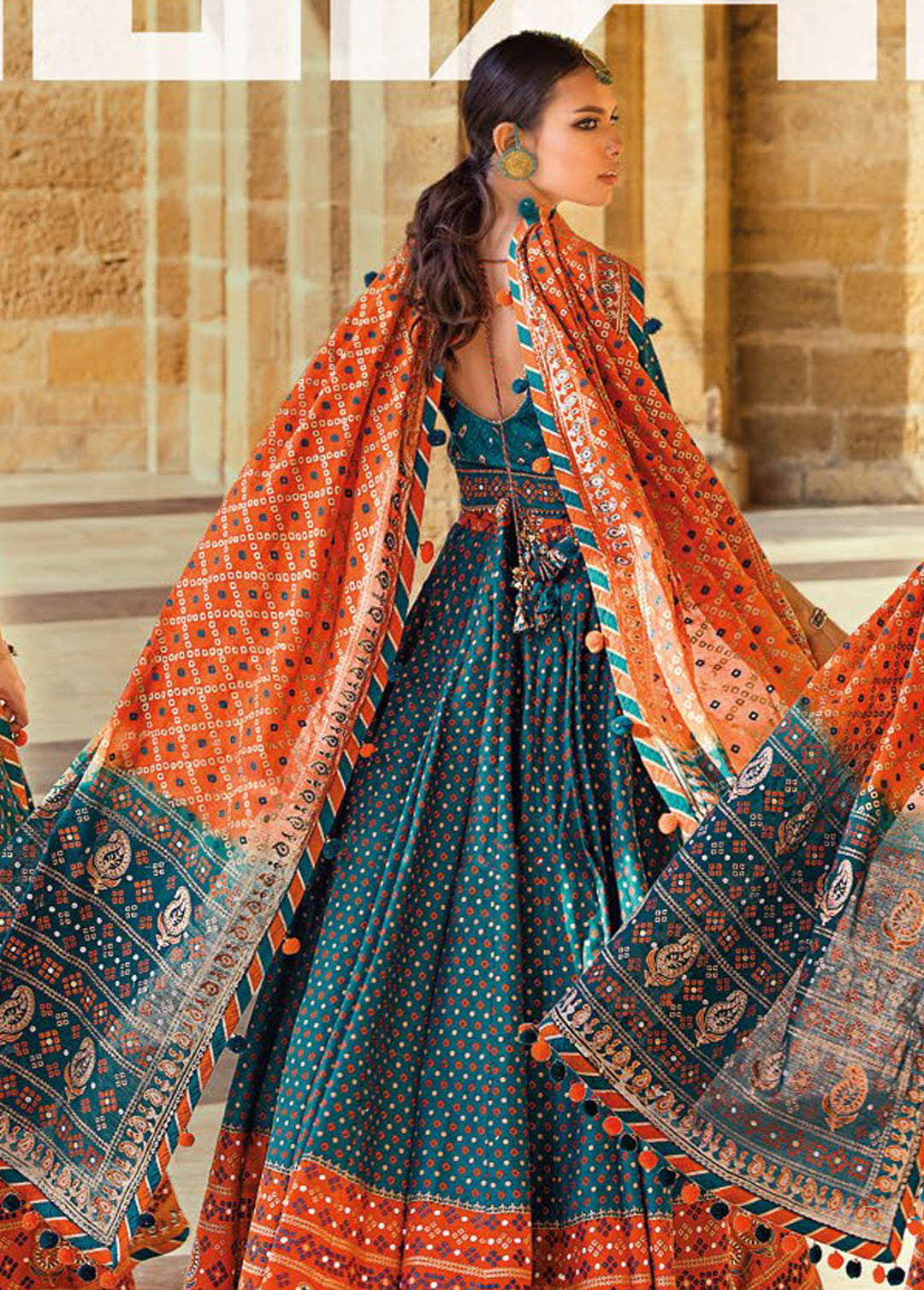 Chunri By Gul Ahmed Embroidered Lawn Suits Unstitched 3 Piece GA24C PRW-42008 - Summer Collection