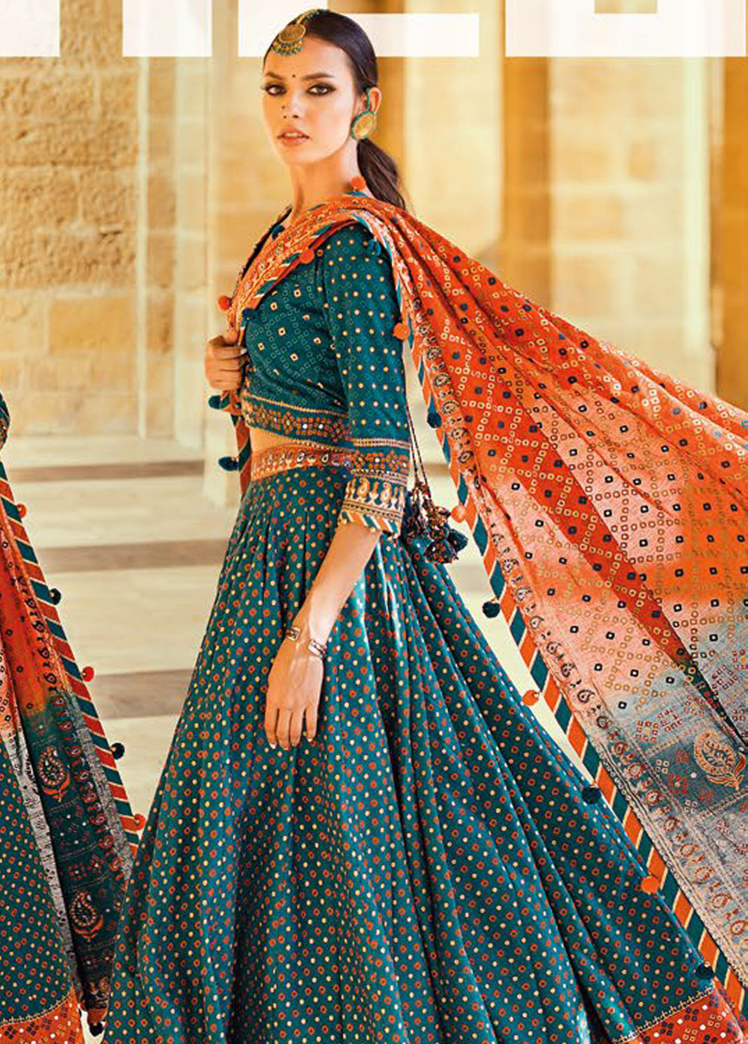 Chunri By Gul Ahmed Embroidered Lawn Suits Unstitched 3 Piece GA24C PRW-42008 - Summer Collection