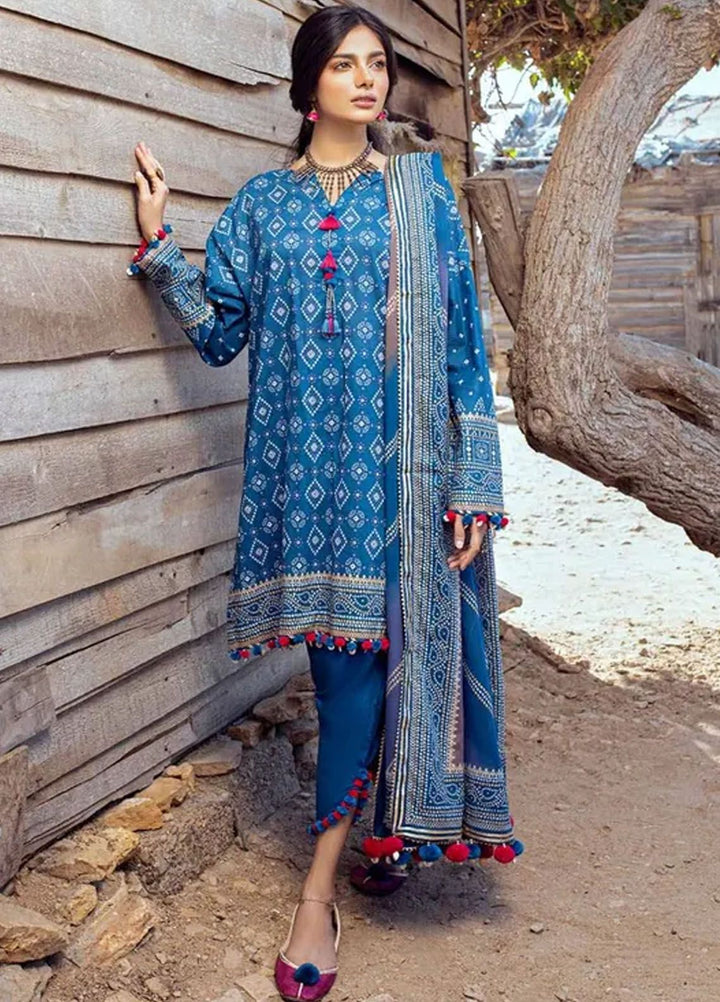 Chunri By Gul Ahmed Printed Lawn Suits Unstitched 3 Piece GA24C CL-42003 A - Summer Collection
