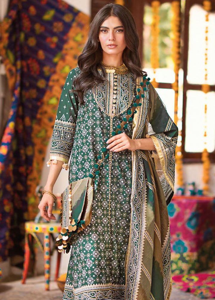 Chunri By Gul Ahmed Printed Lawn Suits Unstitched 3 Piece GA24C CL-42003B - Summer Collection