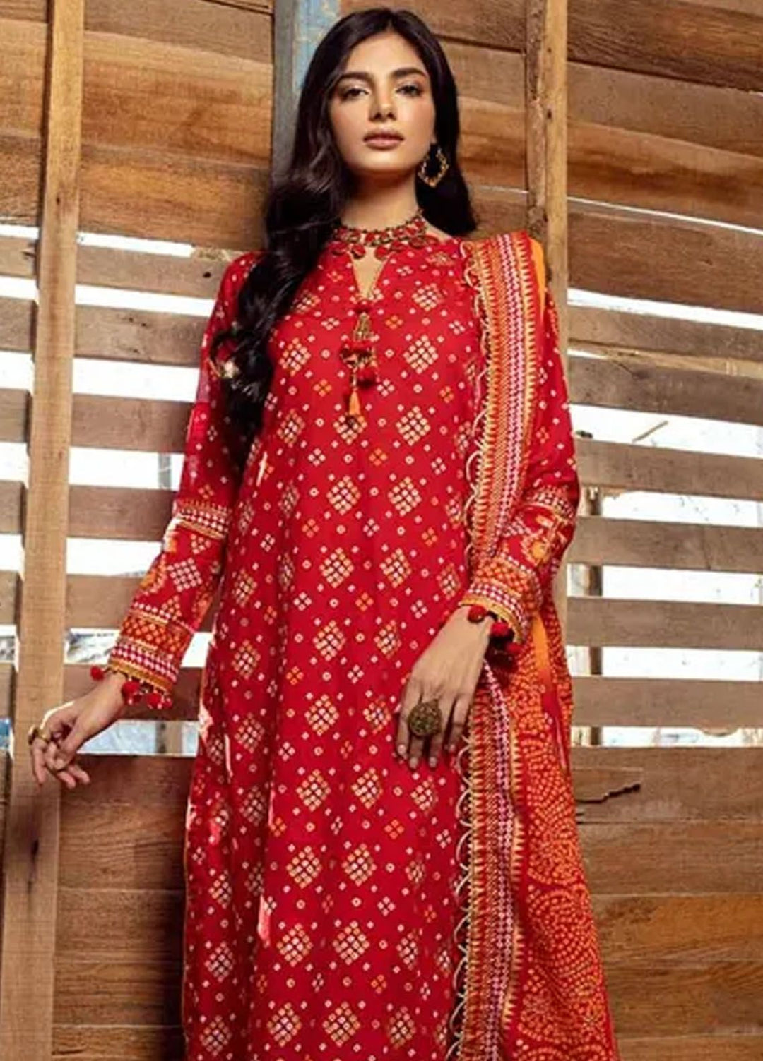 Chunri By Gul Ahmed Printed Lawn Suits Unstitched 3 Piece GA24C CL-42004 A - Summer Collection
