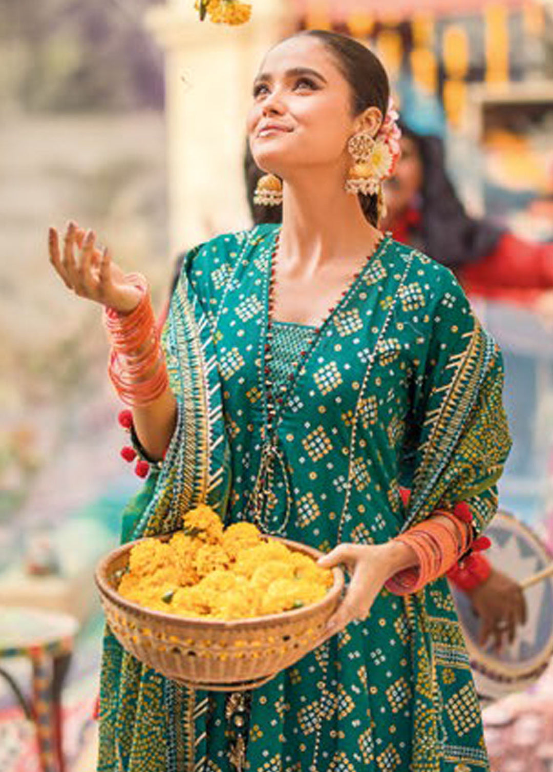 Chunri By Gul Ahmed Printed Lawn Suits Unstitched 3 Piece GA24C CL-42004B - Summer Collection