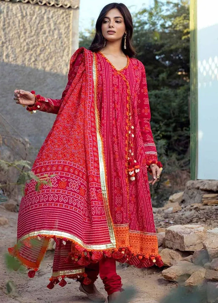 Chunri By Gul Ahmed Printed Lawn Suits Unstitched 3 Piece GA24C CL-42009 A - Summer Collection