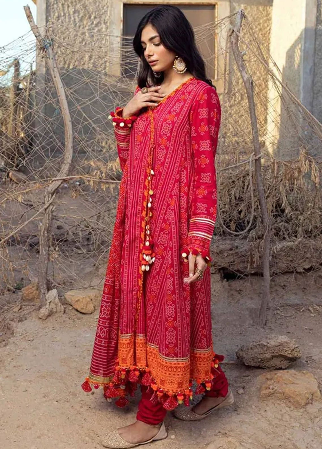 Chunri By Gul Ahmed Printed Lawn Suits Unstitched 3 Piece GA24C CL-42009 A - Summer Collection