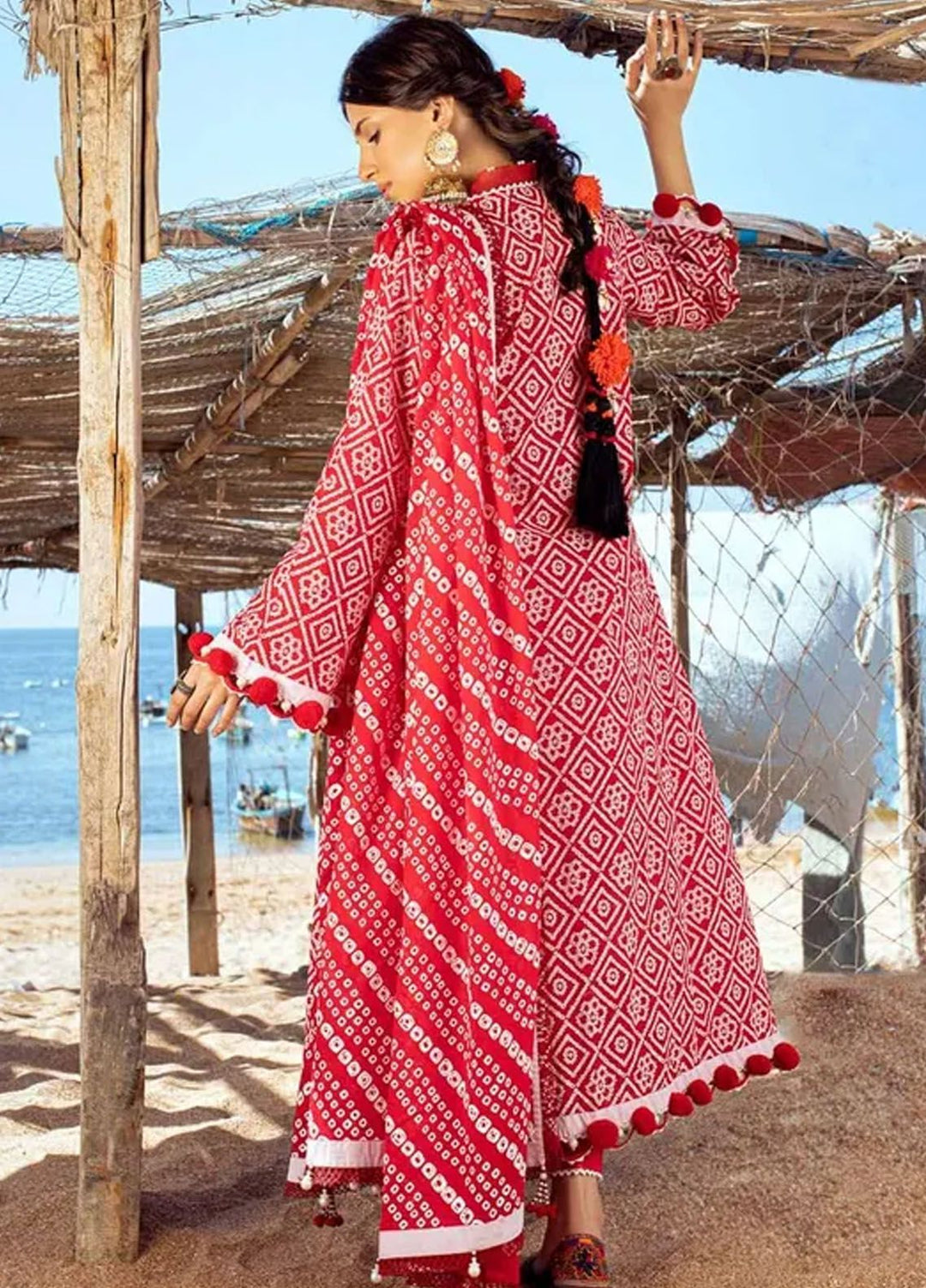 Chunri By Gul Ahmed Printed Lawn Suits Unstitched 3 Piece GA24C CL-42010 A - Summer Collection