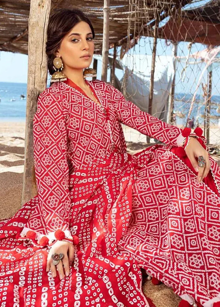 Chunri By Gul Ahmed Printed Lawn Suits Unstitched 3 Piece GA24C CL-42010 A - Summer Collection