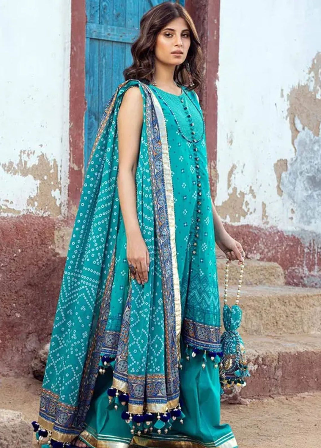 Chunri By Gul Ahmed Printed Lawn Suits Unstitched 3 Piece GA24C CL-42013 A - Summer Collection
