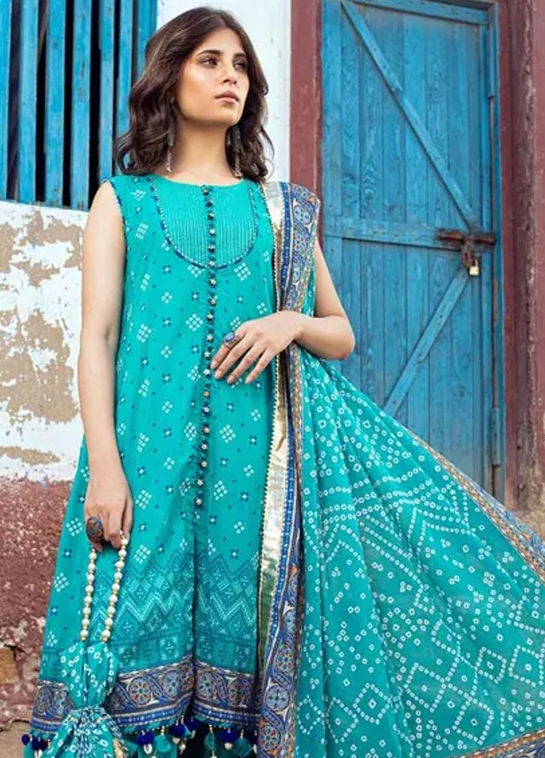 Chunri By Gul Ahmed Printed Lawn Suits Unstitched 3 Piece GA24C CL-42013 A - Summer Collection