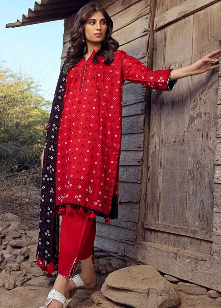 Chunri By Gul Ahmed Printed Lawn Suits Unstitched 3 Piece GA24C CL-42016 A - Summer Collection