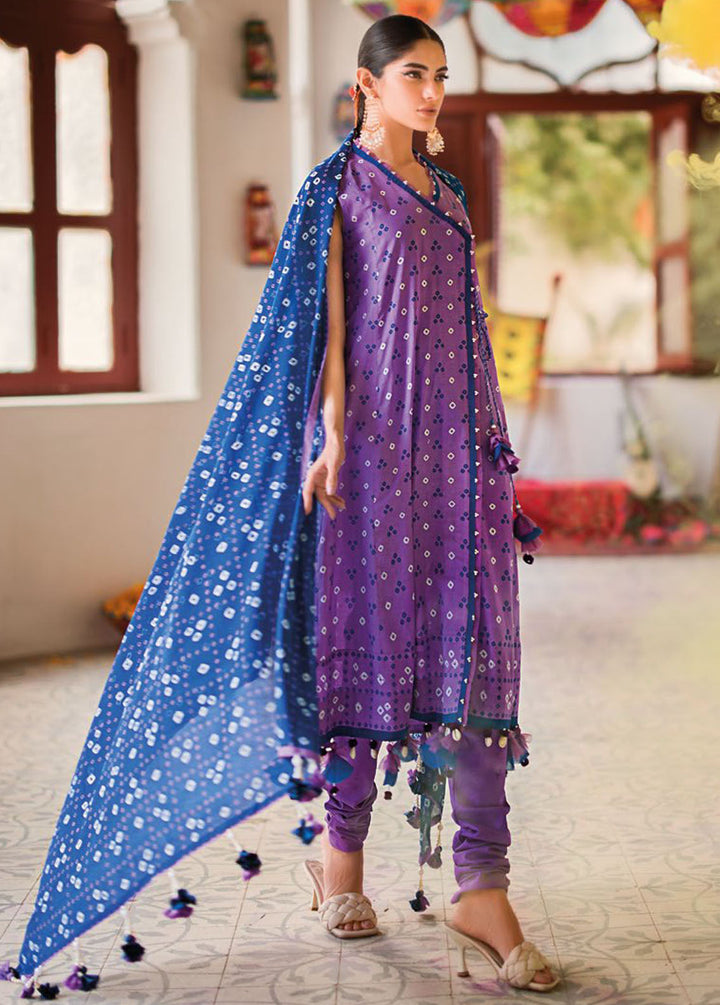 Chunri By Gul Ahmed Printed Lawn Suits Unstitched 3 Piece GA24C CL-42016B - Summer Collection