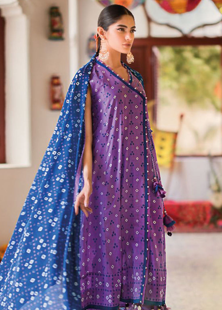 Chunri By Gul Ahmed Printed Lawn Suits Unstitched 3 Piece GA24C CL-42016B - Summer Collection