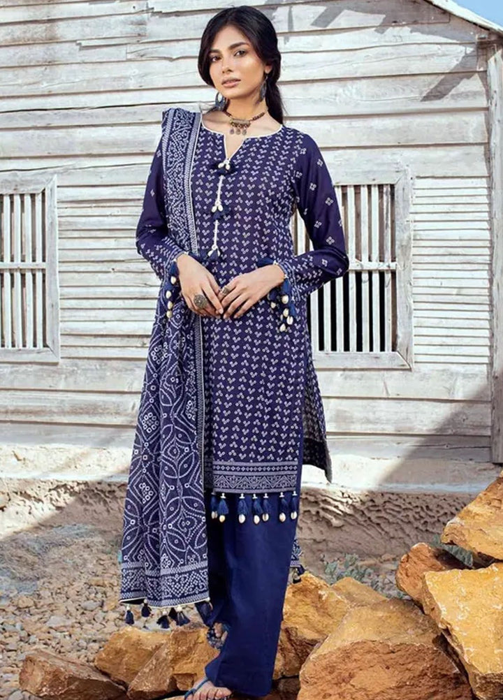 Chunri By Gul Ahmed Printed Lawn Suits Unstitched 3 Piece GA24C CL-42017 A - Summer Collection