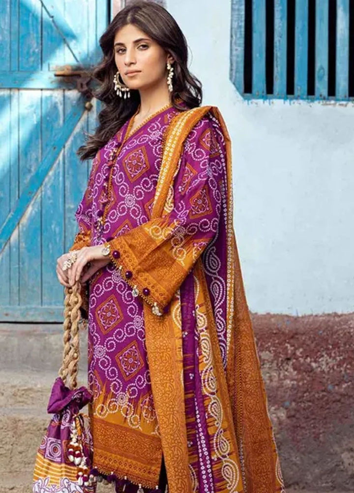 Chunri By Gul Ahmed Printed Lawn Suits Unstitched 3 Piece GA24C CL-42018 A - Summer Collection