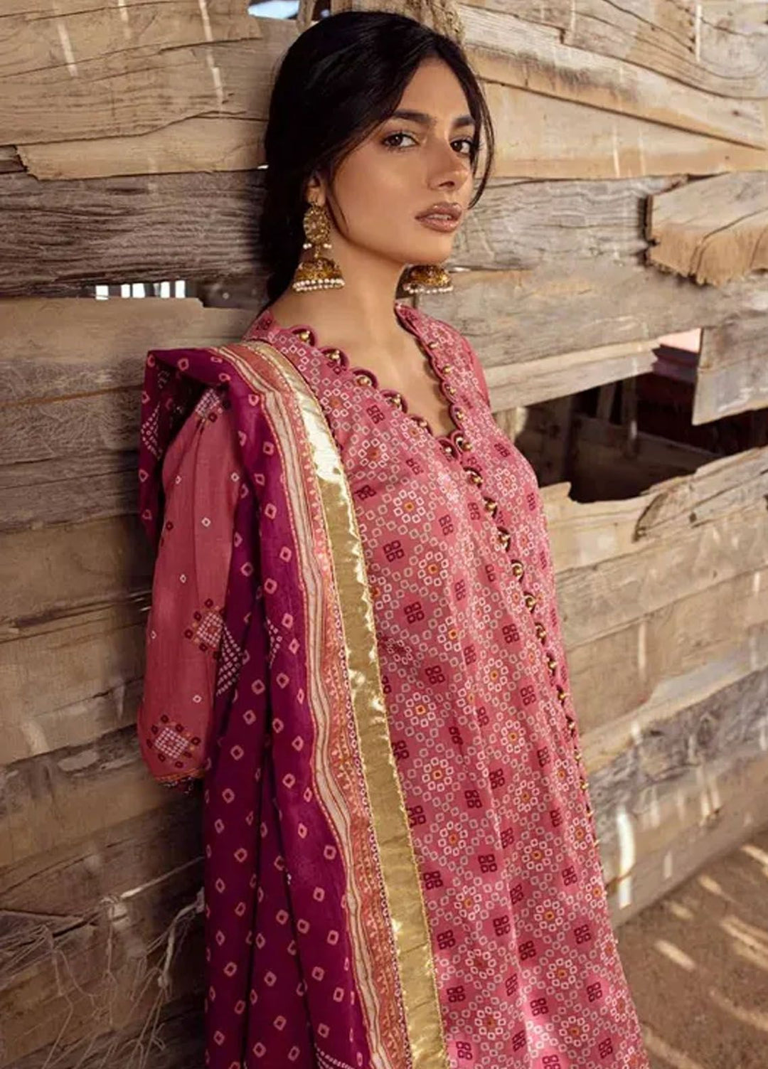 Chunri By Gul Ahmed Printed Lawn Suits Unstitched 3 Piece GA24C CL-42032 A - Summer Collection