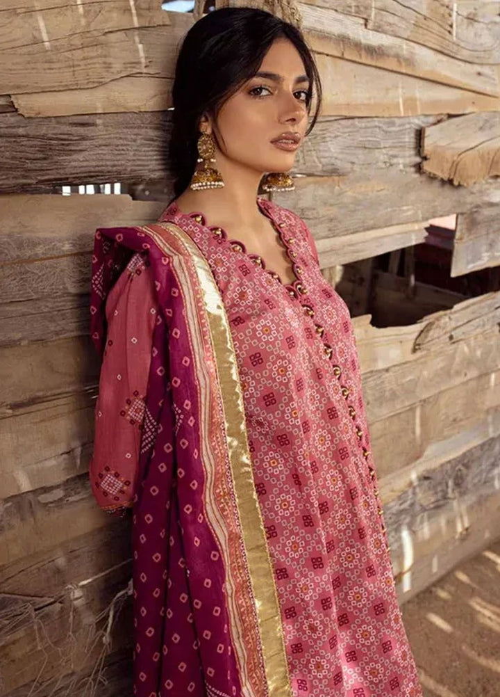 Chunri By Gul Ahmed Printed Lawn Suits Unstitched 3 Piece GA24C CL-42032 A - Summer Collection