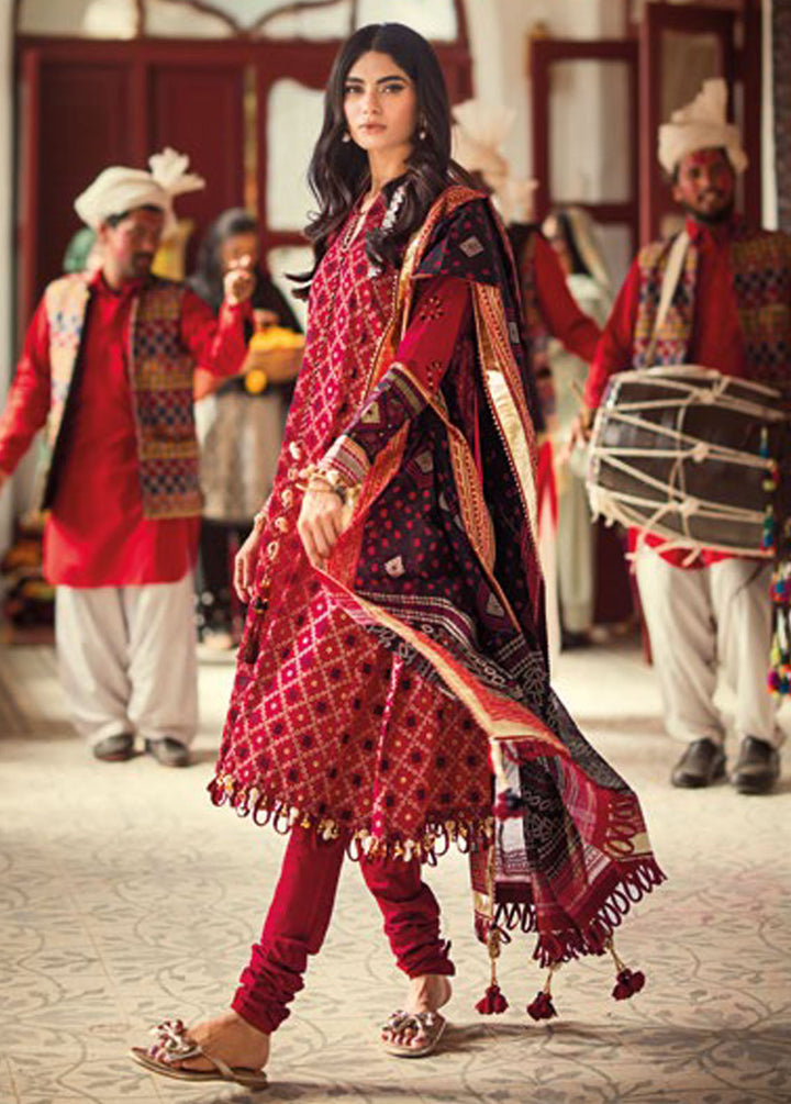 Chunri By Gul Ahmed Printed Lawn Suits Unstitched 3 Piece GA24C CL-42032B - Summer Collection