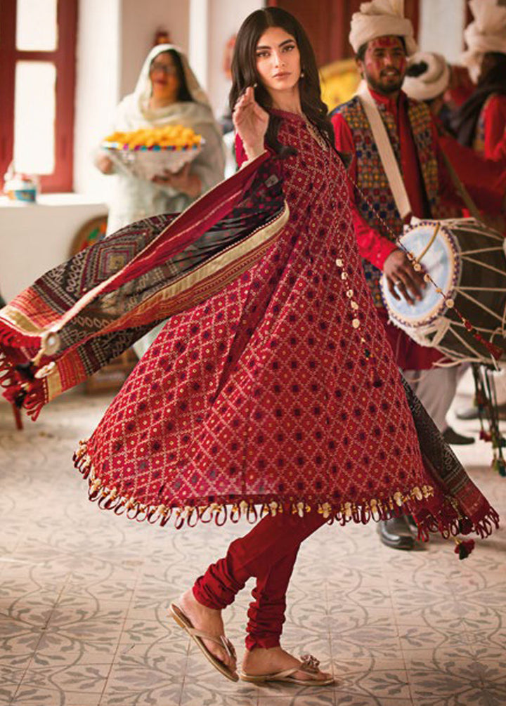 Chunri By Gul Ahmed Printed Lawn Suits Unstitched 3 Piece GA24C CL-42032B - Summer Collection