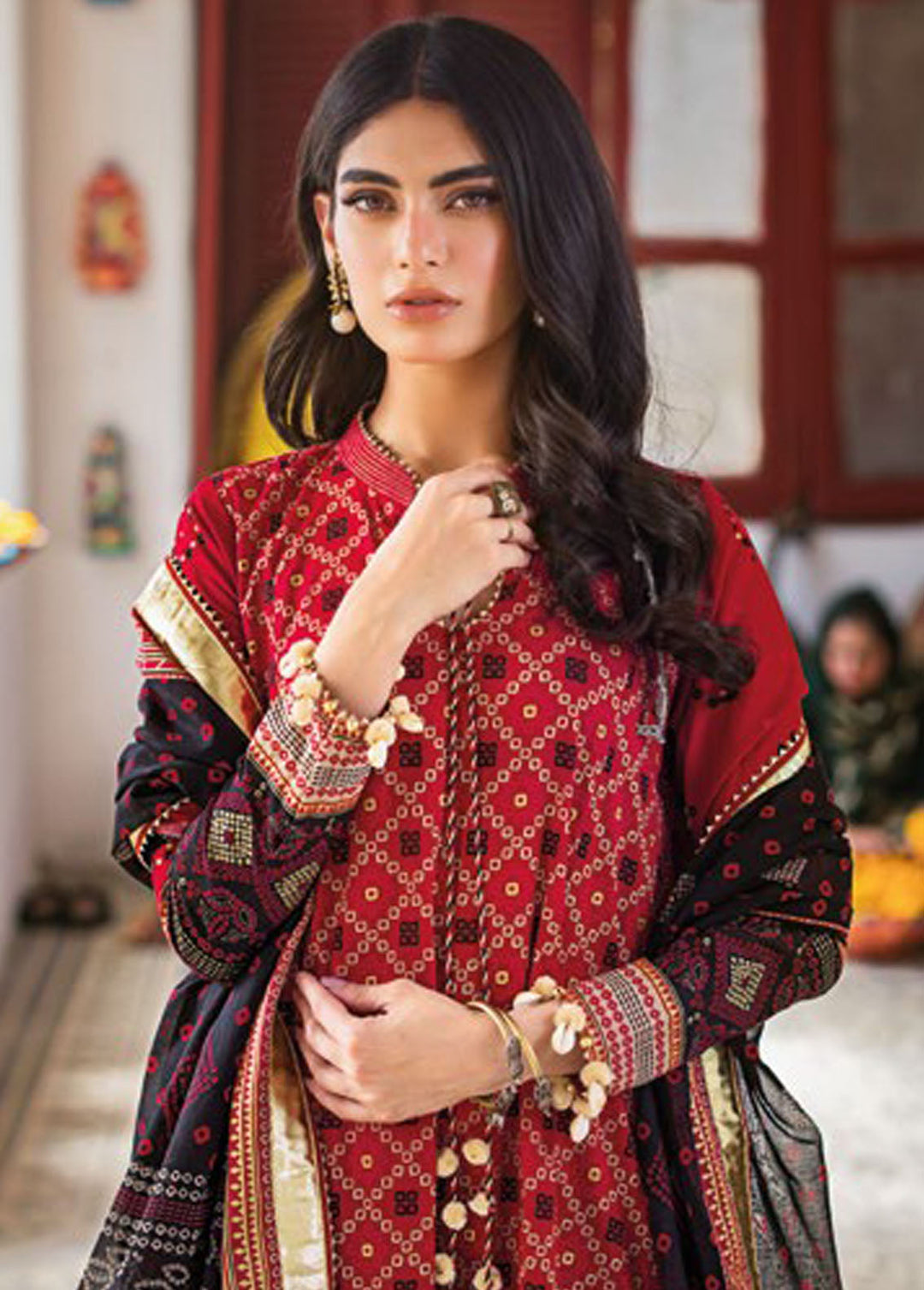 Chunri By Gul Ahmed Printed Lawn Suits Unstitched 3 Piece GA24C CL-42032B - Summer Collection