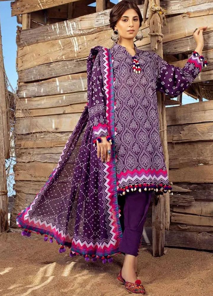 Chunri By Gul Ahmed Printed Lawn Suits Unstitched 3 Piece GA24C CL-42033 A - Summer Collection