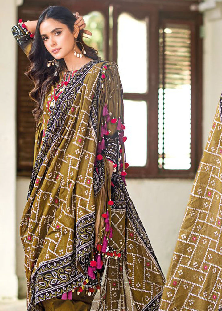 Chunri By Gul Ahmed Printed Lawn Suits Unstitched 3 Piece GA24C CL-42034B - Summer Collection