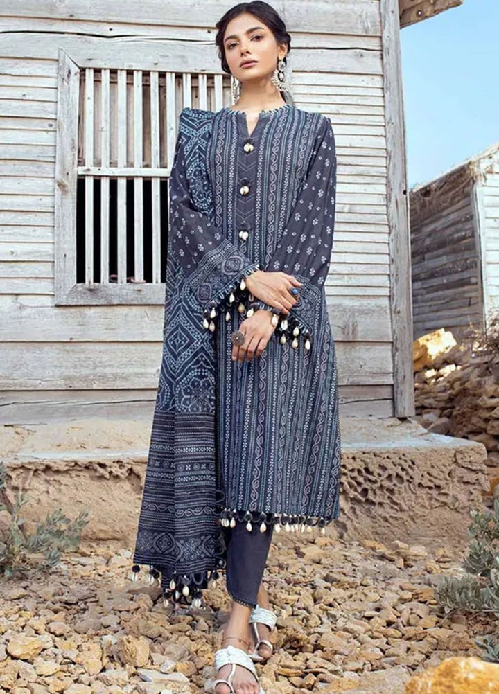 Chunri By Gul Ahmed Printed Lawn Suits Unstitched 3 Piece GA24C CL-42035 A - Summer Collection