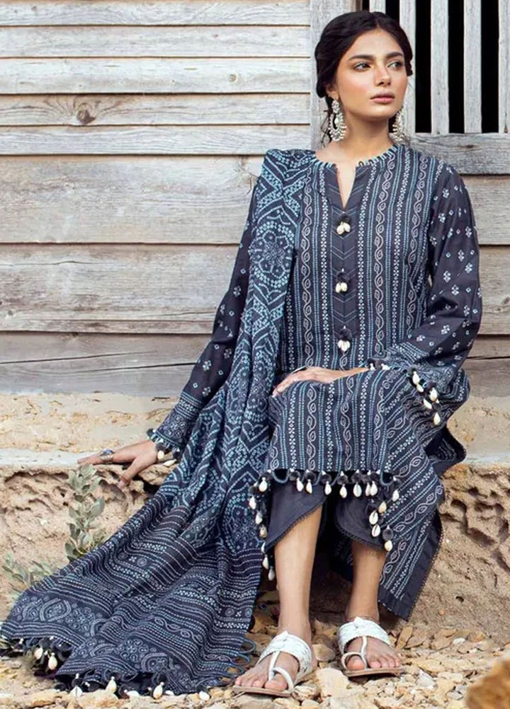 Chunri By Gul Ahmed Printed Lawn Suits Unstitched 3 Piece GA24C CL-42035 A - Summer Collection