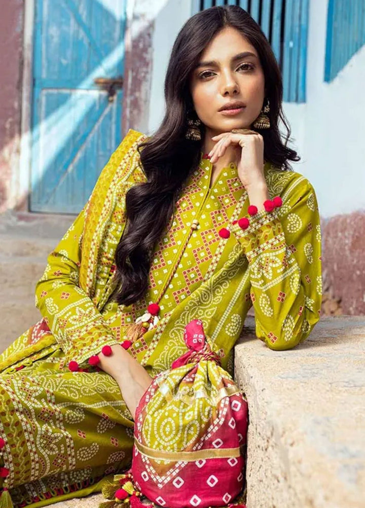 Chunri By Gul Ahmed Printed Lawn Suits Unstitched 3 Piece GA24C CL-42036 A - Summer Collection