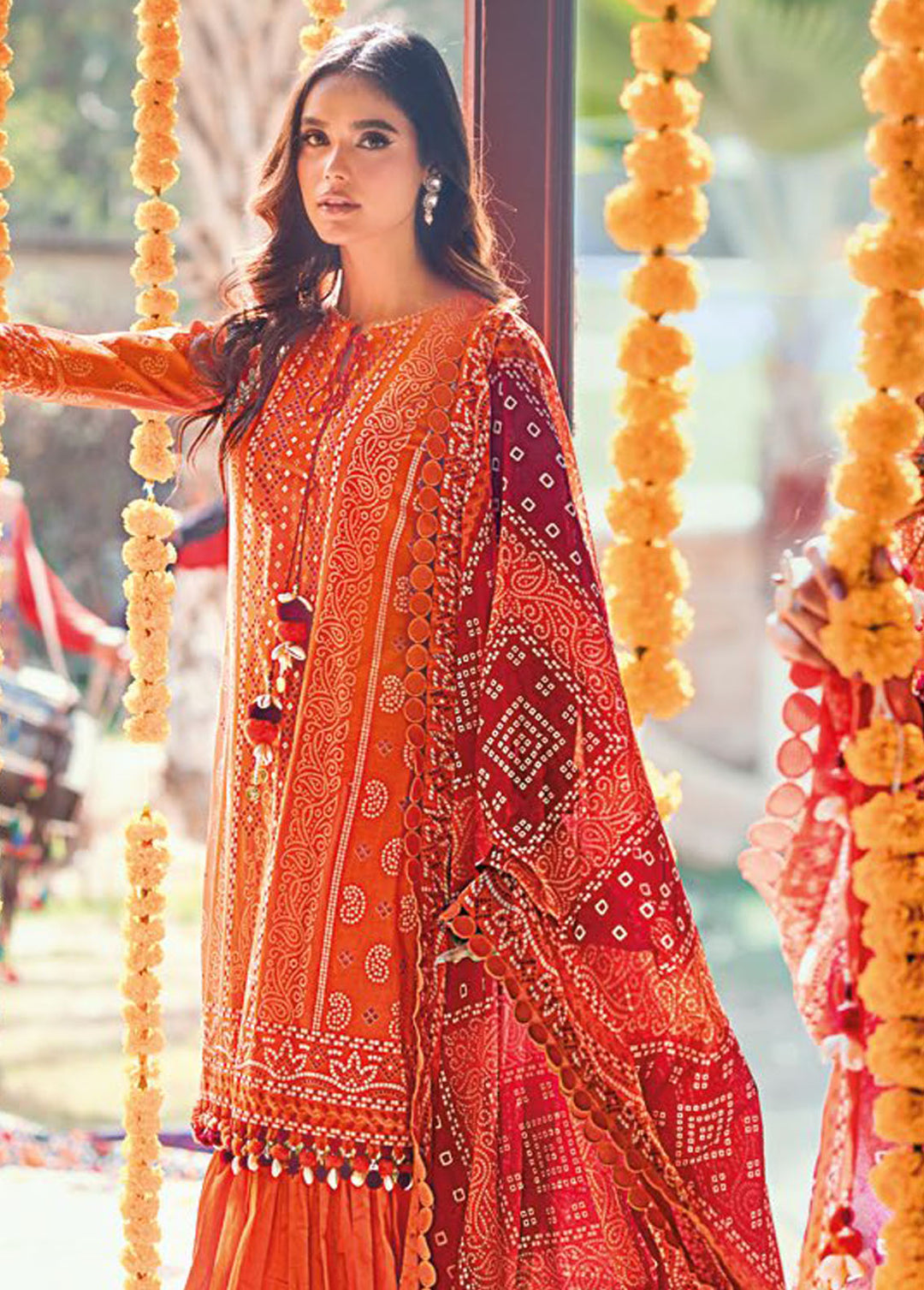 Chunri By Gul Ahmed Printed Lawn Suits Unstitched 3 Piece GA24C CL-42036B - Summer Collection