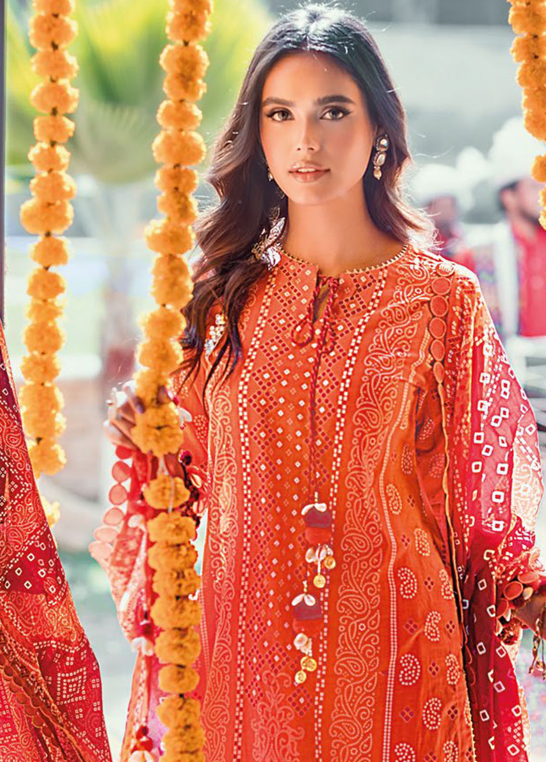 Chunri By Gul Ahmed Printed Lawn Suits Unstitched 3 Piece GA24C CL-42036B - Summer Collection